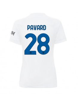 Billige Inter Milan Benjamin Pavard #28 Bortedrakt Dame 2023-24 Kortermet
